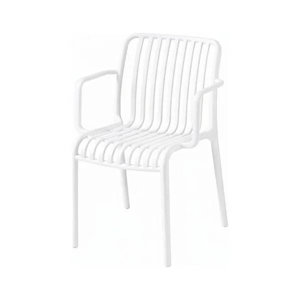 Scaun din polipropilenă pentru exterior White - Homuse