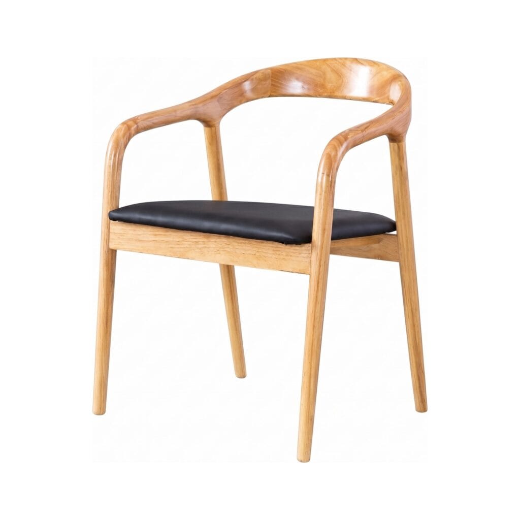 Scaun dining din lemn cu șezut tapițat Zen Oak - Homuse
