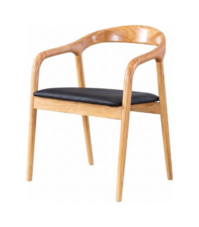 Scaun dining din lemn cu șezut tapițat Zen Oak - Homuse