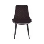 Scaun dining Milano din velur Brown - Homuse