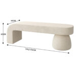 Bancheta Cloud 150x40x45 cm - imagine 6