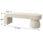 Bancheta Cloud 150x40x45 cm - imagine 6
