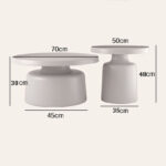 Măsuță de cafea rotundă Nova, diametru 50 cm - imagine 9