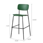 Scaun bar Slim Black - imagine 6