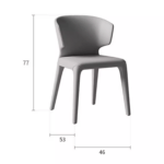 Scaun dining Novo Brown - imagine 4