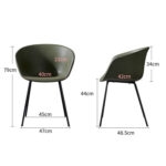 Scaun dining Aura Brown - imagine 6