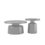 Set măsuțe de cafea rotunde Nova, diametru 70 cm si 50 cm - Grey