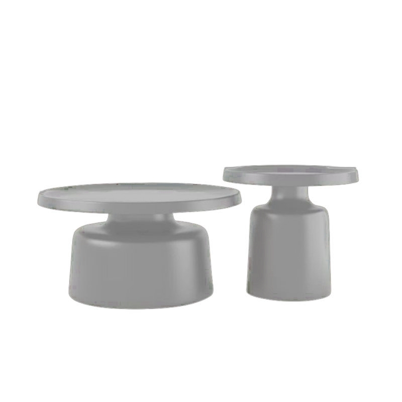 Set măsuțe de cafea rotunde Nova, diametru 70 cm si 50 cm - Grey