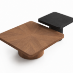 Set măsuțe de cafea Brown&Black diametru 90 cm si 60 cm