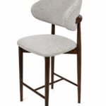 Scaun de bar din lemn Elora Walnut - 65 cm