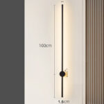 Aplica LED Slim Black lumina neutra 100 cm - imagine 3