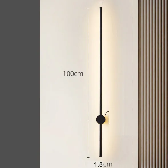 Aplica LED Slim Gold lumina neutra 100 cm - imagine 4