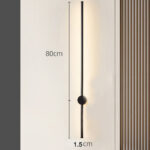 Aplica LED Slim Black lumina neutra 80 cm - imagine 3
