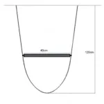 Corp de iluminat suspendat modern din piele 120 cm - imagine 8