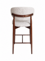 Scaun de bar din lemn Elora Walnut – 75 cm - imagine 7