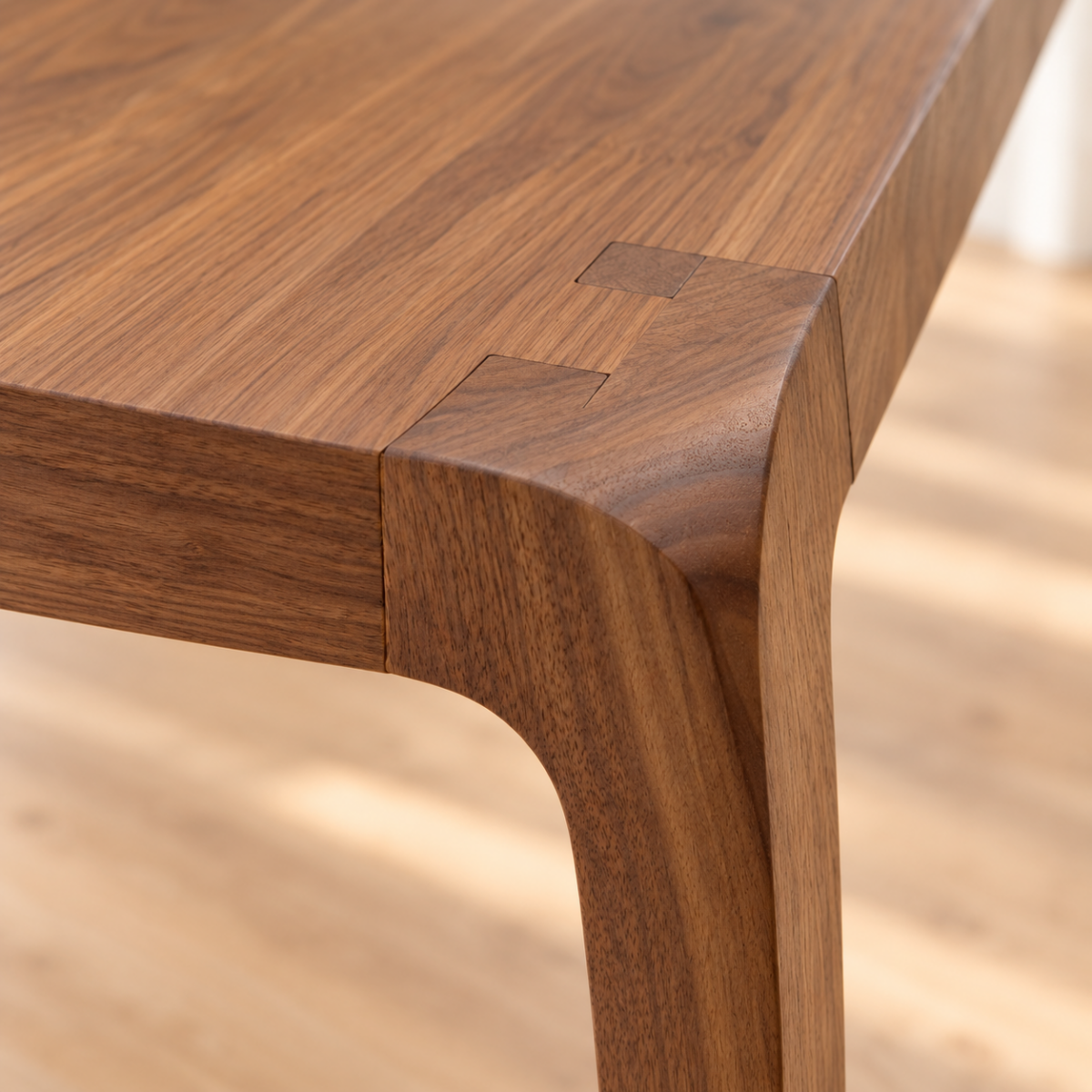 Masă dining premium lemn masiv de pin cu design sleek - imagine 4